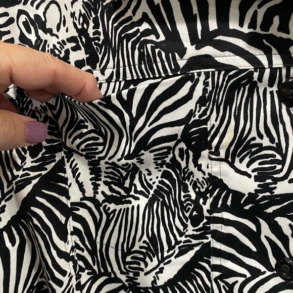 Alfred Dunner Zebra Print Jacket Size 16W - Picture 6 of 7